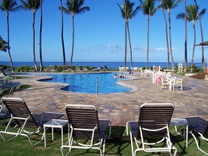 relaxen aan het zwembad | Wailea